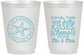 Personalized Wedding 16 oz Frosted Cups - Sandy Feet Salty Kisses | 355