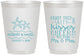 Personalized Wedding 16 oz Frosted Cups - Sandy Feet Salty Kisses | 356