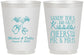 Personalized Wedding 16 oz Frosted Cups - Sandy Feet Salty Kisses | 357