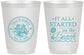 Personalized Wedding 16 oz Frosted Cups - Started On The Beach | 362