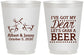Personalized Wedding 16 oz Frosted Cups - Dear Beer | 372