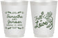 Personalized Wedding 16 oz Frosted Cups - Fall In Love | 377