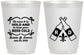 Personalized Wedding 16 oz Frosted Cups - Fleur De Lis | 378