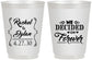 Personalized Wedding 16 oz Frosted Cups - We Decided On Forever | 386