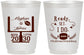 Personalized Wedding 16 oz Frosted Cups - Football | 394