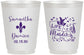 Personalized Wedding 16 oz Frosted Cups - Mardi Gras | 398
