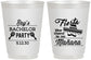 Personalized Bachelor Party 16 oz Frosted Cups - Fiesta No Manana | 40002