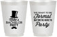 Personalized Bachelor Party 16 oz Frosted Cups - Formal | 40007