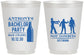 Personalized Bachelor Party 16 oz Frosted Cups - Bar Crawl | 40010