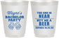 Personalized Bachelor Party 16 oz Frosted Cups - Beer | 40014