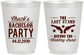 Personalized Bachelor Party 16 oz Frosted Cups - Last Stand Wedding Bands | 40015