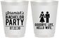 Personalized Bachelor Party 16 oz Frosted Cups - Goodbye Life Hello Wife | 40019