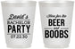 Personalized Bachelor Party 16 oz Frosted Cups - Beer And Boobs | 40027