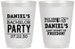 Personalized Bachelor Party 16 oz Frosted Cups - Last Night Of Freedom | 40029