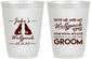 Personalized Bachelor Party 16 oz Frosted Cups - Wolfpack | 40036
