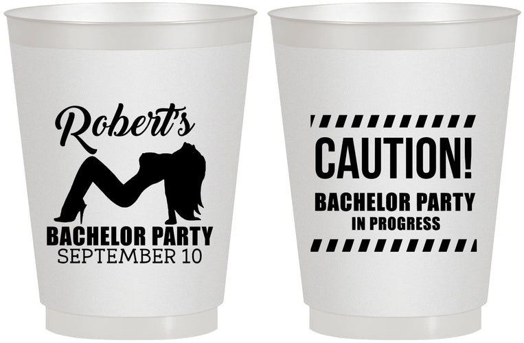 Personalized Bachelor Party 16 oz Frosted Cups - Strip Club | 40037