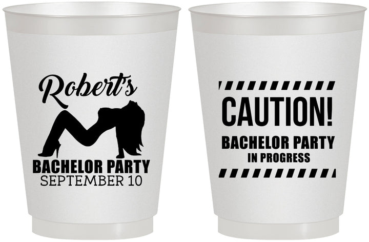 Personalized Bachelor Party 16 oz Frosted Cups - Strip Club | 40037