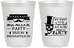 Personalized Bachelor Party 16 oz Frosted Cups - Formal Skeleton | 40048