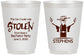Personalized Bachelor Party 16 oz Frosted Cups - Stolen | 40049