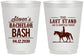 Personalized Bachelor Party 16 oz Frosted Cups - The Last Stand | 40050