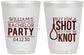 Personalized Bachelor Party 16 oz Frosted Cups - Buy Him A Shot | 40051