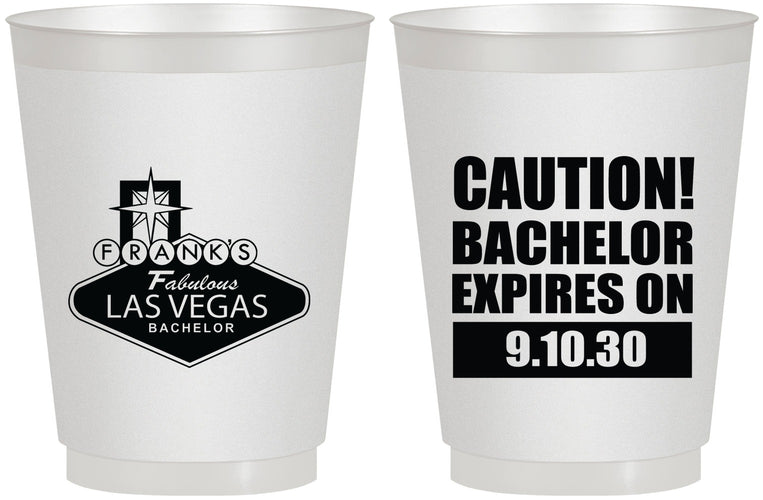 Personalized Bachelor Party 16 oz Frosted Cups - Las Vegas | 40056
