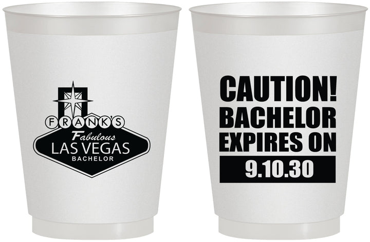 Personalized Bachelor Party 16 oz Frosted Cups - Las Vegas | 40056