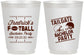 Personalized Bachelor Party 16 oz Frosted Cups - Football | 40067