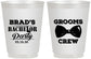 Personalized Bachelor Party 16 oz Frosted Cups - Grooms Crew | 40070