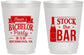 Personalized Bachelor Party 16 oz Frosted Cups - Stock The Bar | 40073