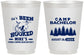 Personalized Bachelor Party 16 oz Frosted Cups - Fishing | 40080