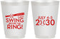 Personalized Bachelor Party 16 oz Frosted Cups - Baseball | 40087