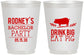 Personalized Bachelor Party 16 oz Frosted Cups - Bbq | 40088