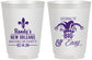 Personalized Bachelor Party 16 oz Frosted Cups - Mardi Gras | 40089