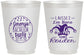 Personalized Bachelor Party 16 oz Frosted Cups - Mardi Gras | 40090