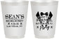 Personalized Bachelor Party 16 oz Frosted Cups - Forma | 40098