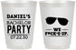 Personalized Bachelor Party 16 oz Frosted Cups - We Fucked Up | 40099