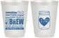 Personalized Wedding 16 oz Frosted Cups - Something Old Something New | 401