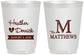 Personalized Wedding 16 oz Frosted Cups - Monogram | 402