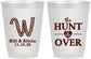 Personalized Wedding 16 oz Frosted Cups - Monogram Hunt Is Over | 406