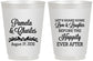 Personalized Wedding 16 oz Frosted Cups - Love Laughter Happily | 409