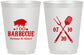 Personalized Wedding 16 oz Frosted Cups - I Do Barbecue Bbq | 410