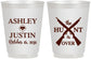 Personalized Wedding 16 oz Frosted Cups - The Hunt Is Over | 412