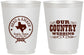 Personalized Wedding 16 oz Frosted Cups - Country Texas | 424