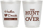Personalized Wedding 16 oz Frosted Cups - The Hunt Is Over | 427