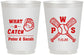 Personalized Wedding 16 oz Frosted Cups - Baseball | 443