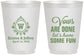 Personalized Wedding 16 oz Frosted Cups - Monogrammed | 462