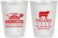 Personalized Wedding 16 oz Frosted Cups - I Do Barbecue Bbq | 468