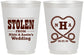 Personalized Wedding 16 oz Frosted Cups - Stolen Monogram | 474
