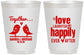 Personalized Wedding 16 oz Frosted Cups - Happily Ever After | 480